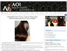Tablet Screenshot of aoibeauty.com